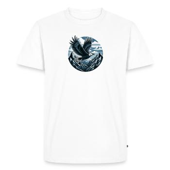Aigle majestueux - T-shirt Premium bio Homme - blanc - Devant - Nico (187cm)