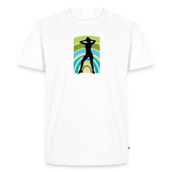 Aérobic Aérobic Fitness - T-shirt Premium bio Homme - blanc - Devant - Nico (187cm)