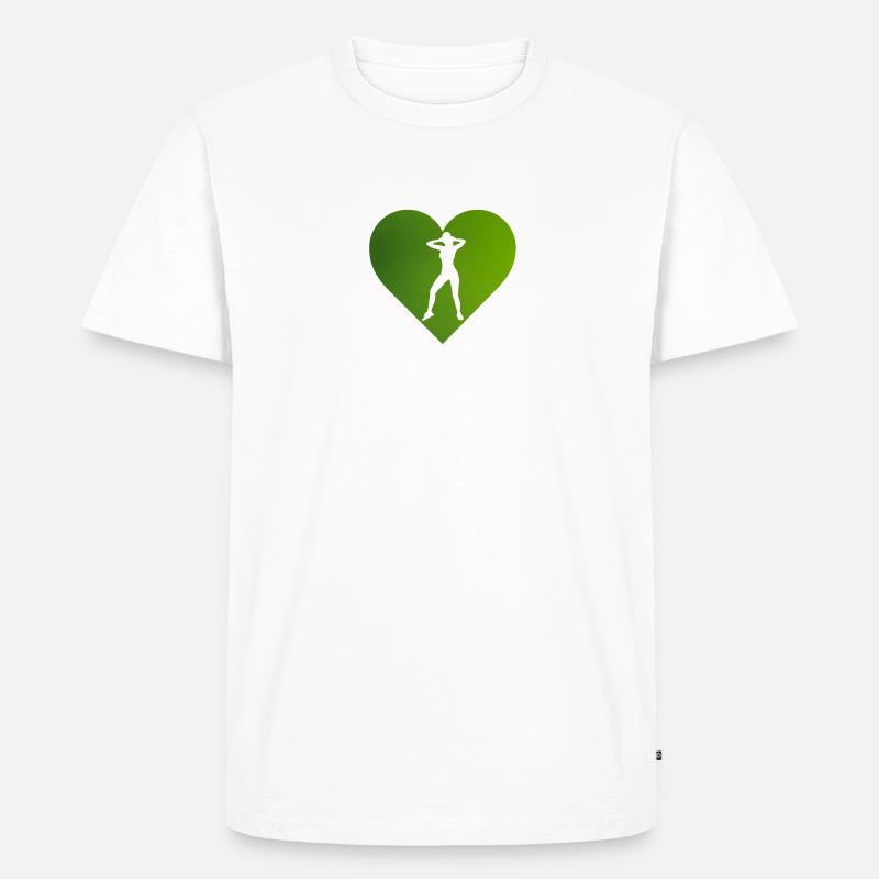 Aerobics Training Acrobatics - Männer Premium Bio T-Shirt - Weiß