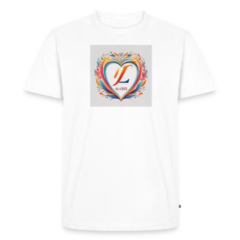 Heartful Fashion: Colorful Clothing Collection - Men's Premium Organic T-Shirt - white - Front - Nico (187cm)