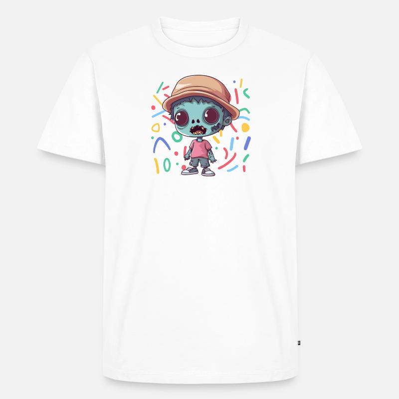 Zombie Jäger Zombieapokalypse - Männer Premium Bio T-Shirt - Weiß