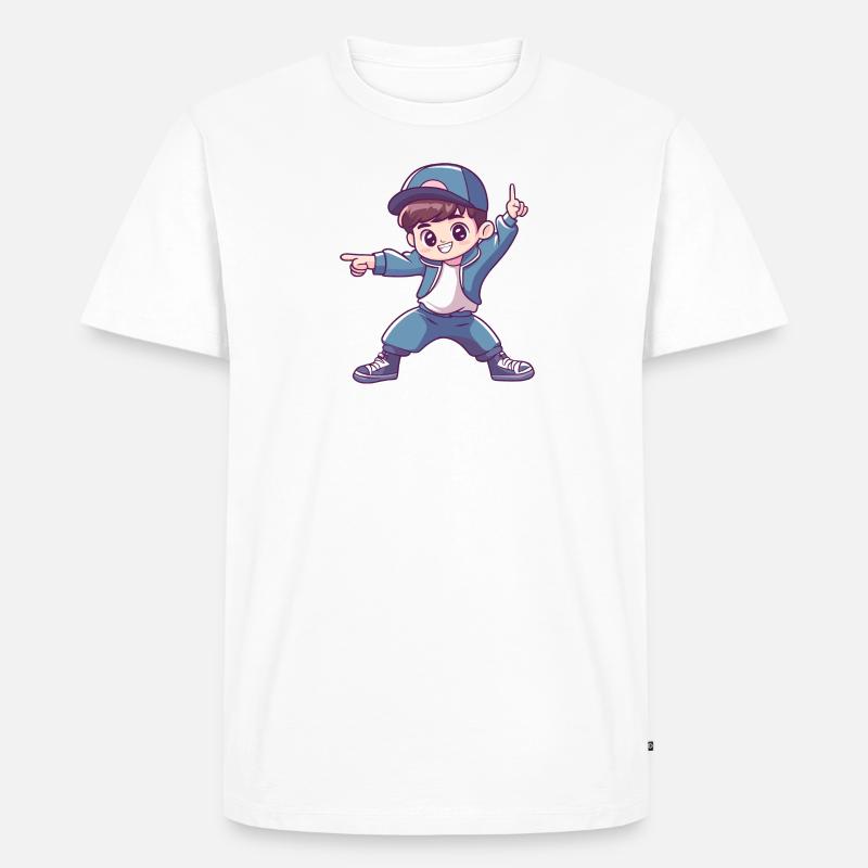 Breakdance Breakdancer Breakdancing - Männer Premium Bio T-Shirt - Weiß