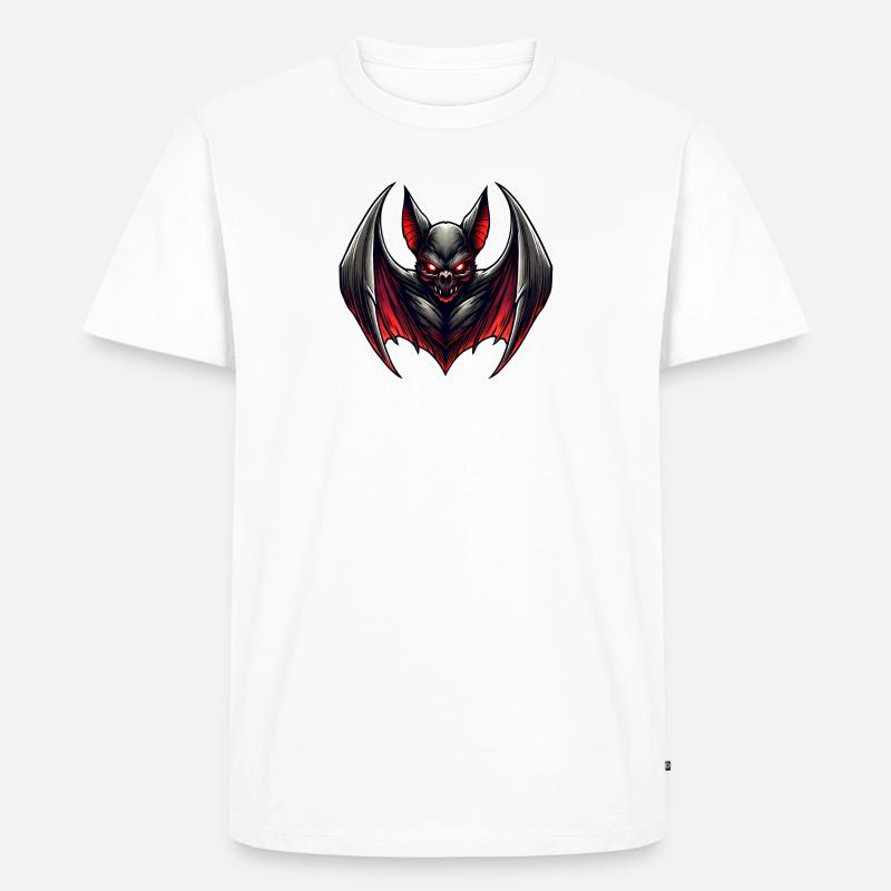 Flughund - Männer Premium Bio T-Shirt - Weiß