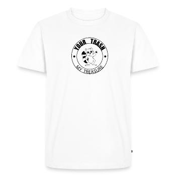 Your trash, my treasure - Men's Premium Organic T-Shirt - white - Front - Nico (187cm)