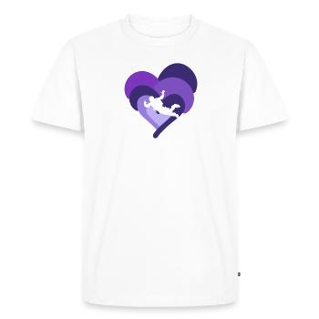 Skydiving Base Jumping - Men's Premium Organic T-Shirt - white - Front - Nico (187cm)