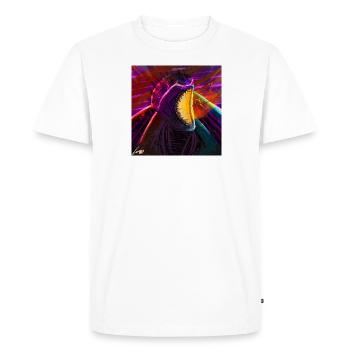 Rampant neon - Men's Premium Organic T-Shirt - white - Front - Nico (187cm)