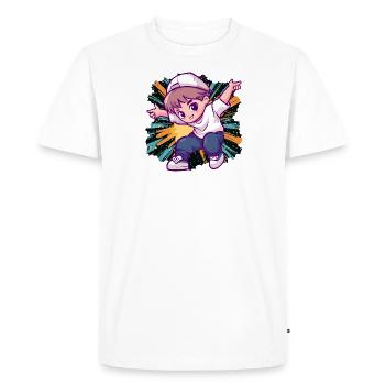 Breakdance Breakdancing - Men's Premium Organic T-Shirt - white - Front - Nico (187cm)