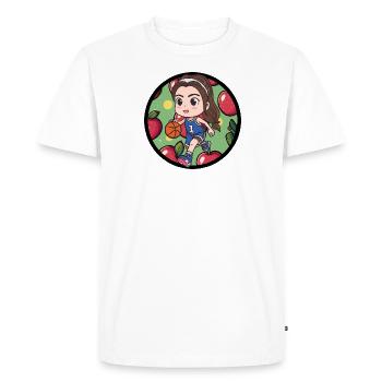 Basket-ball Joueurs de basket-ball - T-shirt Premium bio Homme - blanc - Devant - Nico (187cm)