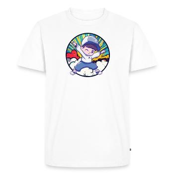 Breakdance Breakdancing - Men's Premium Organic T-Shirt - white - Front - Nico (187cm)
