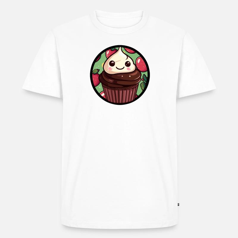 Muffin Cookie - Männer Premium Bio T-Shirt - Weiß