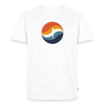 Compagnie aérienne Vol Avion - T-shirt Premium bio Homme - blanc - Devant - Nico (187cm)