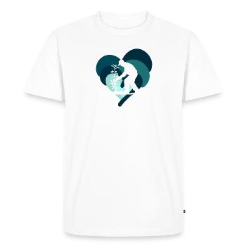 Jardinage Jardinage - T-shirt Premium bio Homme - blanc - Devant - Nico (187cm)