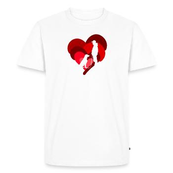 Dog Training Dog Trainer - Men's Premium Organic T-Shirt - white - Front - Nico (187cm)