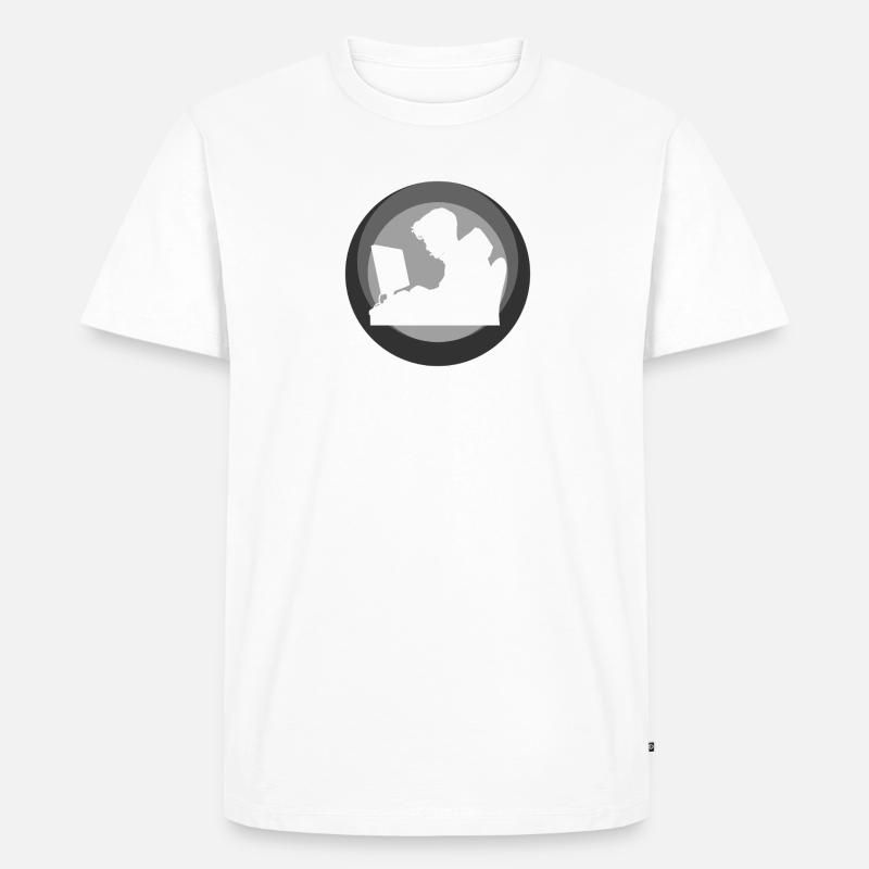 Hacker Informatik Student - Männer Premium Bio T-Shirt - Weiß