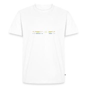 Amélie - T-shirt Premium bio Homme - blanc - Devant - Nico (187cm)