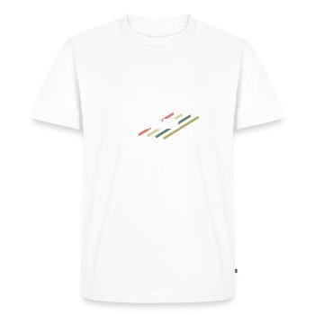 Artiste - T-shirt Premium bio Homme - blanc - Devant - Nico (187cm)