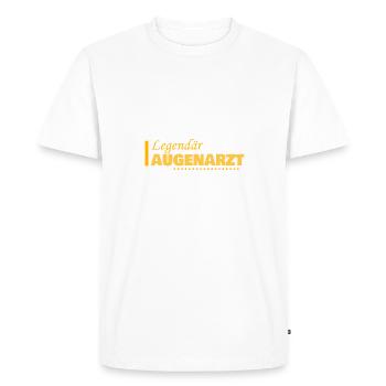 Profession : Ophtalmologiste - T-shirt Premium bio Homme - blanc - Devant - Nico (187cm)