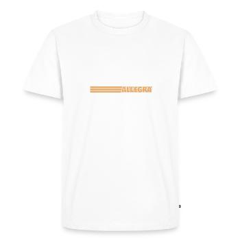 Allegra - T-shirt Premium bio Homme - blanc - Devant - Nico (187cm)