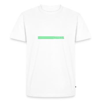 Style Alexis - T-shirt Premium bio Homme - blanc - Devant - Nico (187cm)