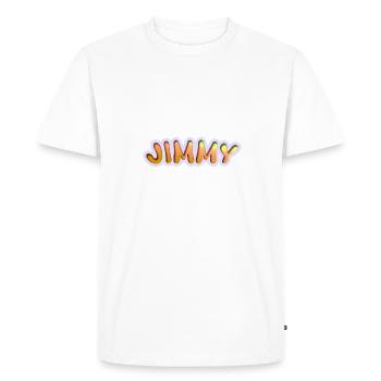 Emploi Jimmy - T-shirt Premium bio Homme - blanc - Devant - Nico (187cm)