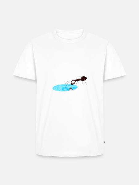 Ant - Men's Premium Organic T-Shirt - white
