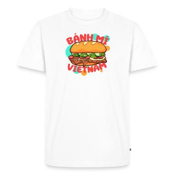 Vietnam Viet Banh Mi pain vietnamien I cadeau - T-shirt Premium bio Homme - blanc - Devant - Nico (187cm)