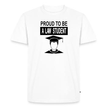 Étude de droit, étudiant en droit, cadeau de diplôme de droit - T-shirt Premium bio Homme - blanc - Devant - Nico (187cm)