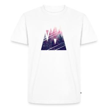 Forme de Woods - T-shirt Premium bio Homme - blanc - Devant - Nico (187cm)