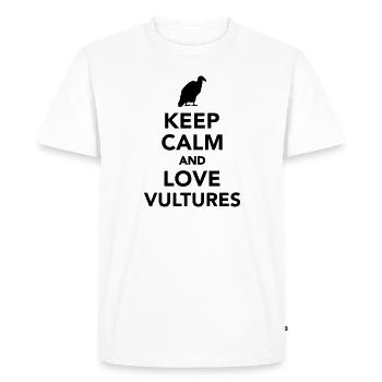 vulture - Men's Premium Organic T-Shirt - white - Front - Nico (187cm)