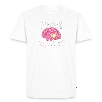 Futur psychologue - Thérapie Psychologie Cerveau - T-shirt Premium bio Homme - blanc - Devant - Nico (187cm)