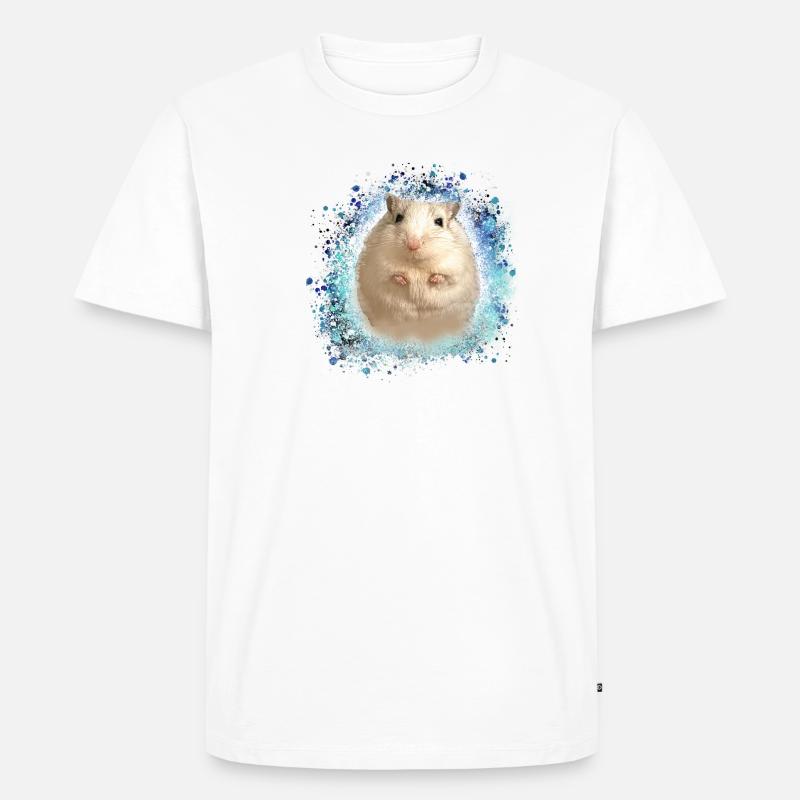 Springmaus,maus,graffiti,malerei,spitzmaus - Männer Premium Bio T-Shirt - Weiß