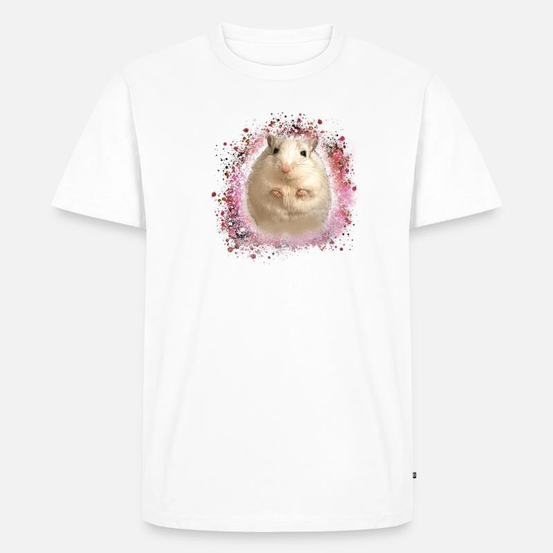 Springmaus,maus,graffiti,malerei,spitzmaus - Männer Premium Bio T-Shirt - Weiß