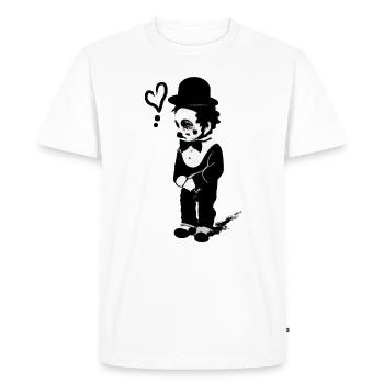 clown - Men's Premium Organic T-Shirt - white - Front - Nico (187cm)