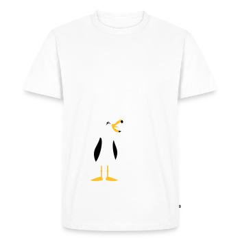 Seagull / Seagull (3c) - Men's Premium Organic T-Shirt - white - Front - Nico (187cm)