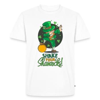 Shake your Shamrocks - Men's Premium Organic T-Shirt - white - Front - Nico (187cm)