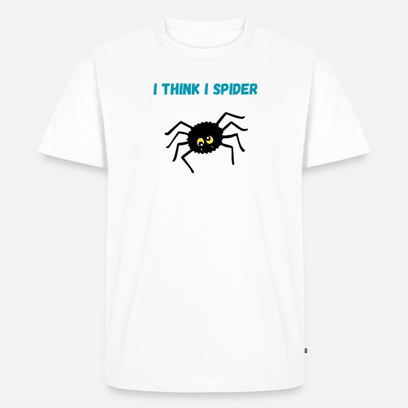 Ich glaub ich spinne - Männer Premium Bio T-Shirt - Weiß