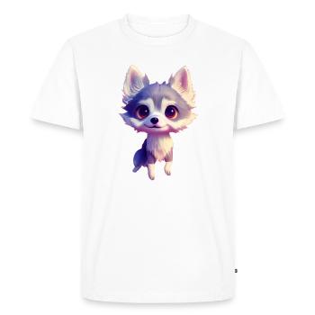 Alaskan Clover Kai Dog - Alaskan Clover Kai - Men's Premium Organic T-Shirt - white - Front - Nico (187cm)