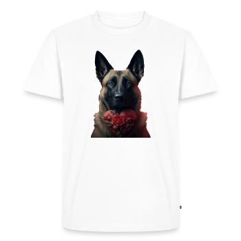 Saint-Valentin de Malinoi - T-shirt Premium bio Homme - blanc - Devant - Nico (187cm)