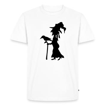 Silhouette Abstraite Sorcières - T-shirt Premium bio Homme - blanc - Devant - Nico (187cm)