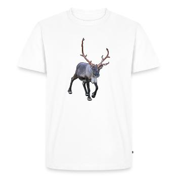Renne - T-shirt Premium bio Homme - blanc - Devant - Nico (187cm)