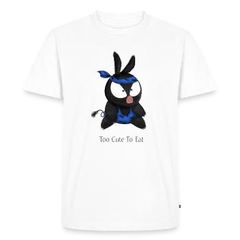 Petit Cochon - T-shirt Premium bio Homme - blanc - Devant - Nico (187cm)