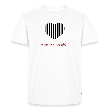 MARIEE. FUTURE MARIEE. EVJF. TEAM. TEAM MARIEE - T-shirt Premium bio Homme - blanc - Devant - Nico (187cm)
