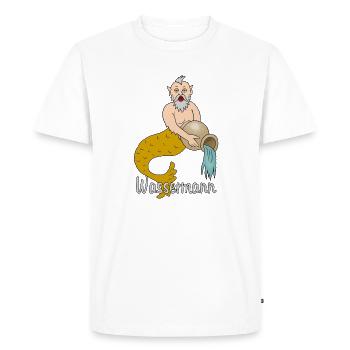 Signe du zodiaque Verseau avec une cruche - T-shirt Premium bio Homme - blanc - Devant - Nico (187cm)