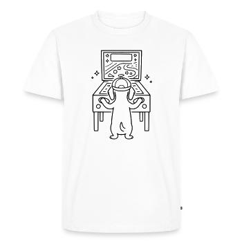 Jouets de flipper teckel pour enfants : personnalisables - T-shirt Premium bio Homme - blanc - Devant - Nico (187cm)