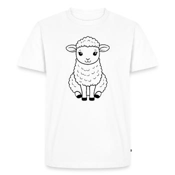 Sheep Costume Shepherd Cute Sheep - Men's Premium Organic T-Shirt - white - Front - Nico (187cm)