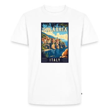 Découvrez la beauté rustique de la Calabre en Italie - T-shirt Premium bio Homme - blanc - Devant - Nico (187cm)