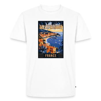 Explore Beauty of Villefranche-sur-Mer in France - Men's Premium Organic T-Shirt - white - Front - Nico (187cm)