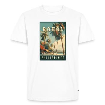 Découvrez l’île tropicale de Bohol aux Philippines - T-shirt Premium bio Homme - blanc - Devant - Nico (187cm)