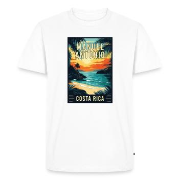 Découvrez Manuel Antonio tropical au Costa Rica - T-shirt Premium bio Homme - blanc - Devant - Nico (187cm)