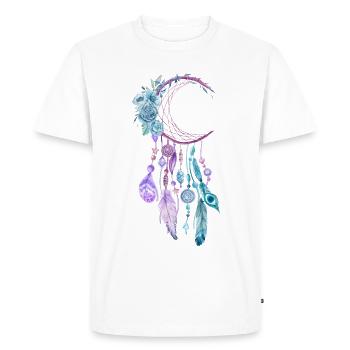 attrapeur de rêve - T-shirt Premium bio Homme - blanc - Devant - Nico (187cm)
